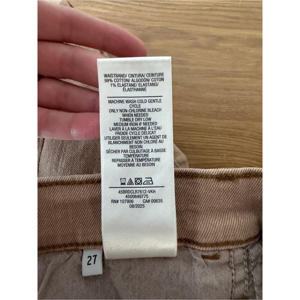 Hudson Jolene Wide Leg High Rise Jeans Tan Brown Womens NEW - Size 27 - Picture 11 of 11